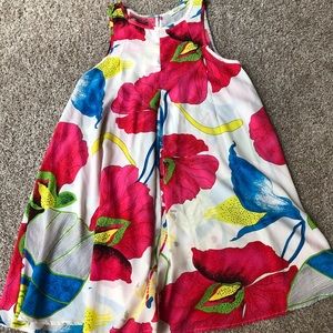 Floral print high neck dress small